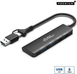 MicroConnect Premium 4-port USB hub 2x