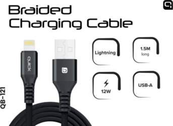 Quick QB-121 Braided Charging and Data
