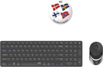 RAPOO Keyboard/Mouse Set 9750M Wireless Multi-Mode