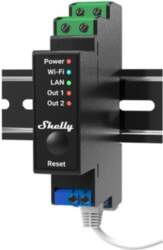 Shelly Pro 2PM Electrical Relay, Black