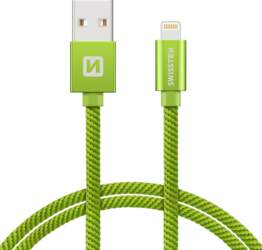 Swissten Textile Fast Charge 3A Lightning