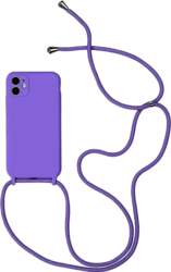 Toptel Purple silicone strap phone case