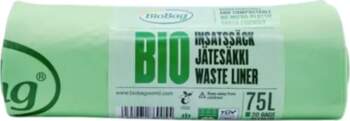BioBag Compostable garbage bags, 75L (20