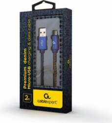 Cablexpert CC-USB2J-AMMBM-2M-BL USB cable, USB 2