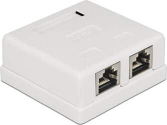 Delock Network cable 2x RJ45 socket