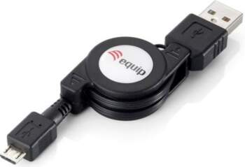 Equip USB-A2.0 to Micro-B Retractable