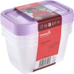 Keeeper Food container set rectangular 4x0