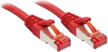 Lindy Red Cat6 S/FTP patch cable