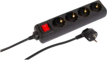 MicroConnect 4-way Schuko Socket on/off  switch