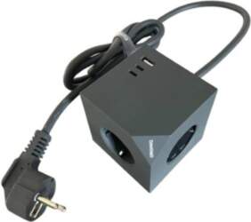 MicroConnect Power Cube, 3 Schuko outlets