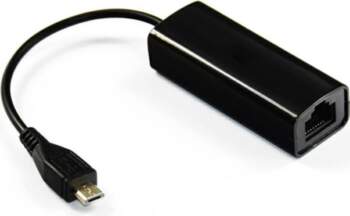 MicroConnect USB MICRO to Ethernet, Black