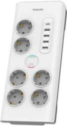 PHILIPS Surge protector 6 sockets AC