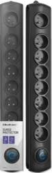 Qoltec Surge protector | 8 outlets