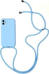 Toptel Blue silicone strap phone case