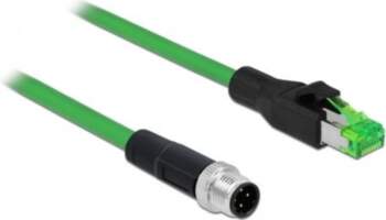 Delock Network cable M12 4-pin coded