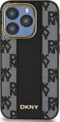 DKNY PU Leather Checkered Pattern MagSafe