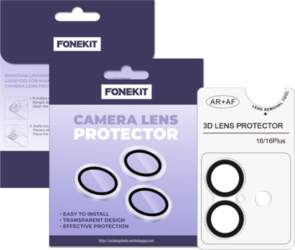 FoneKit camera lens protector, iPhone 16