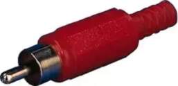 Goobay Plug RCA red, plastic body
