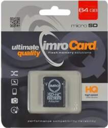IMRO 64GB microSDXC memory card, class