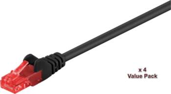 MicroConnect U/UTP CAT6 20M Black 4