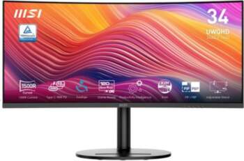 MSI Modern MD342CQP computer monitor, 86