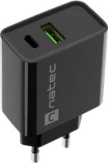 NATEC Ribera USB Charger, 1xUSB-A, 1x