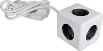 Power strip cube 5 sockets max
