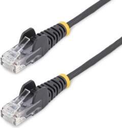 StarTech.com 25cm Black Slim CAT6