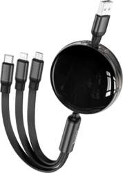 3in1 USB A to Lightning /