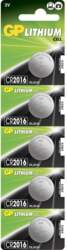 GP LITHIUM BUTTON CELL CR2016 Lithium
