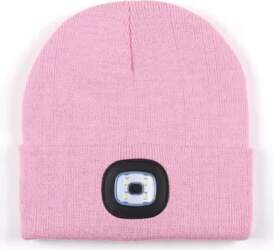 Hat with LED light, pink ()