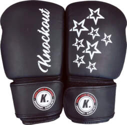 Knockout Legacy boxing gloves matt black