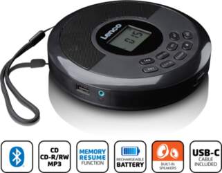 LENCO CD-340 CD player with speaker
