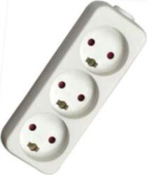 Mercodan Power strip 3 outlets earthed