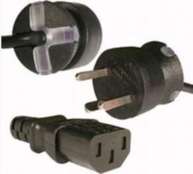 Mercodan SmarTplug computer power cable black