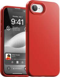 Mercury Silicone iPhone 16/17 case, red