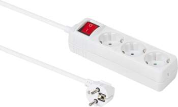 MicroConnect 3-way Schuko Socket 5m on/off