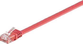 MicroConnect U/UTP CAT6 1M Red Flat
