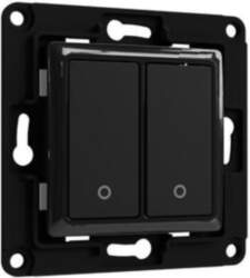Shelly Wall Switch, 2-light Black (WS2