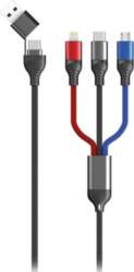 2GO USB/USB-C 3-in-1 Charging Cable Micro-USB/Lightning/USB-C
