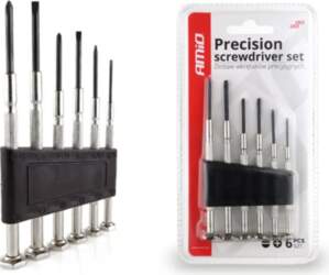 Amio Precision screwdriver set, 6 pcs