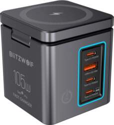 BlitzWolf BW-i113 GaN, USB-A, 3xUSB-C, 105W
