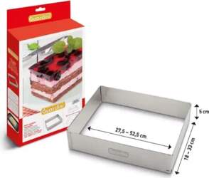Guardini Rectangular cake ring, variable size