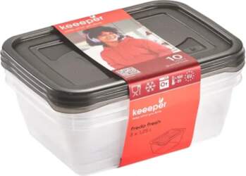Keeeper Food container set rectangular 3x1