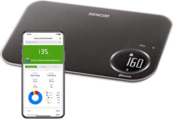 Kitchen scale with Bluetooth Sencor, black