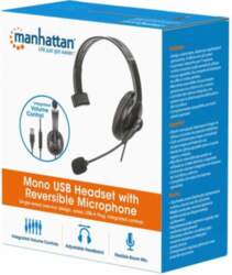 Manhattan USB Mono Headset with 2m
