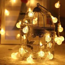 RoGer String Lights with 100 Warm-White