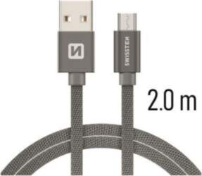 Swissten Textile Quick Charge Universal Micro