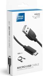 USB A to Micro USB Blue