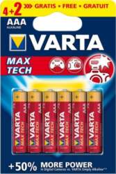 Varta AAA Max Tech, 4+2 pack